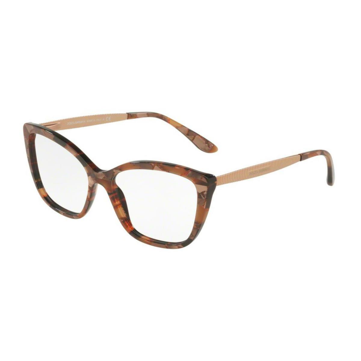 Dolce Gabbana DG 3280 3131 Brown Plastic Eyeglasses Frame 54-15-140 Italy