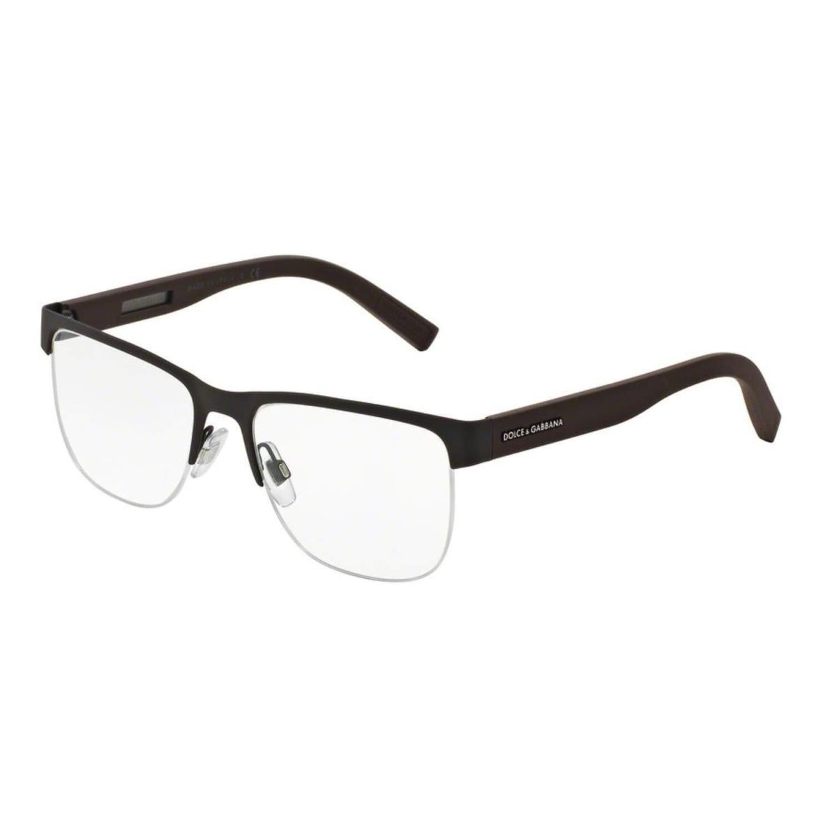 Dolce Gabbana DG 1272 1274 Brown Rubber Eyeglasses 53/18/145 Box Set