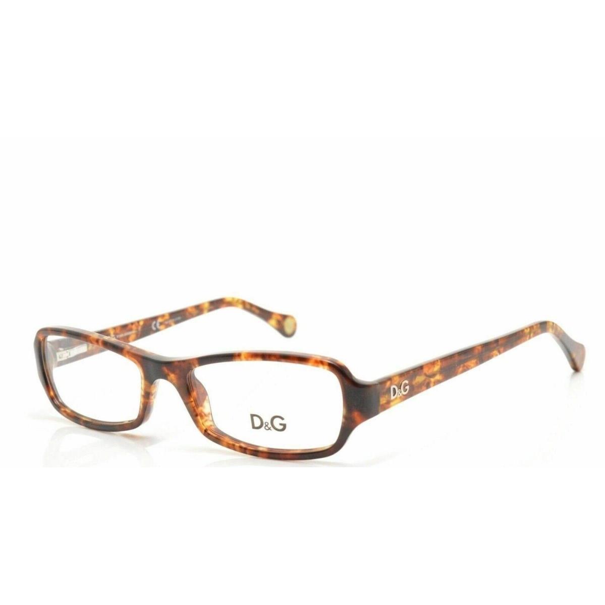 Dolce Gabbana D G 1201 784 Tortoise Brown Plastic Eyeglasses Frame 52-16-135