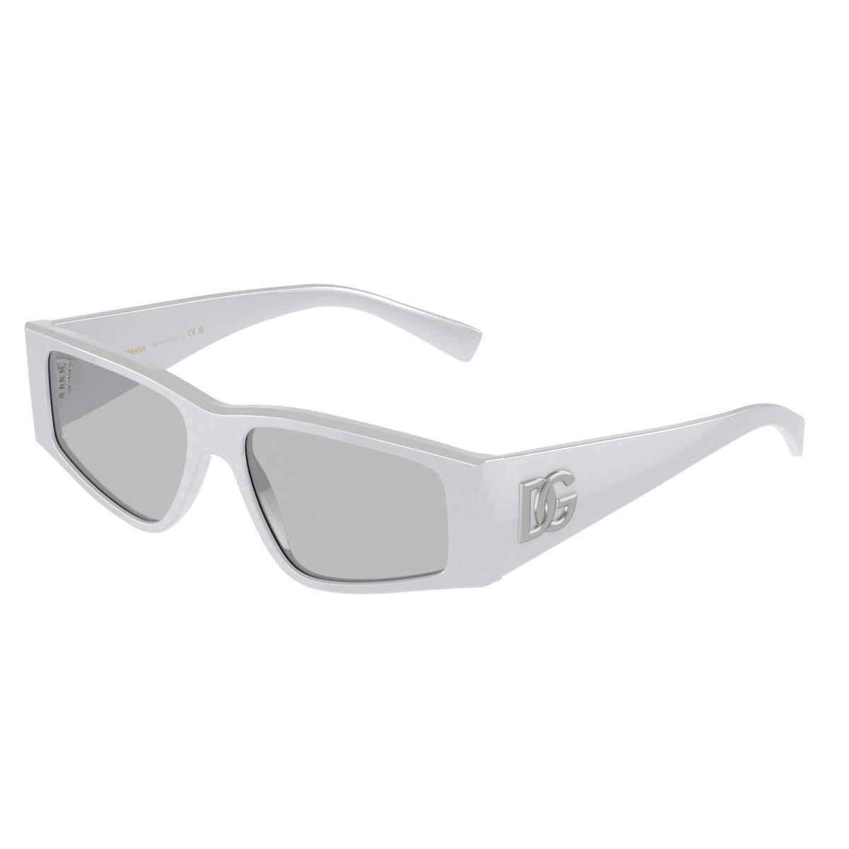 Dolce Gabbana DG4453 341887 Light Grey Light Grey 55 mm Men`s Sunglasses