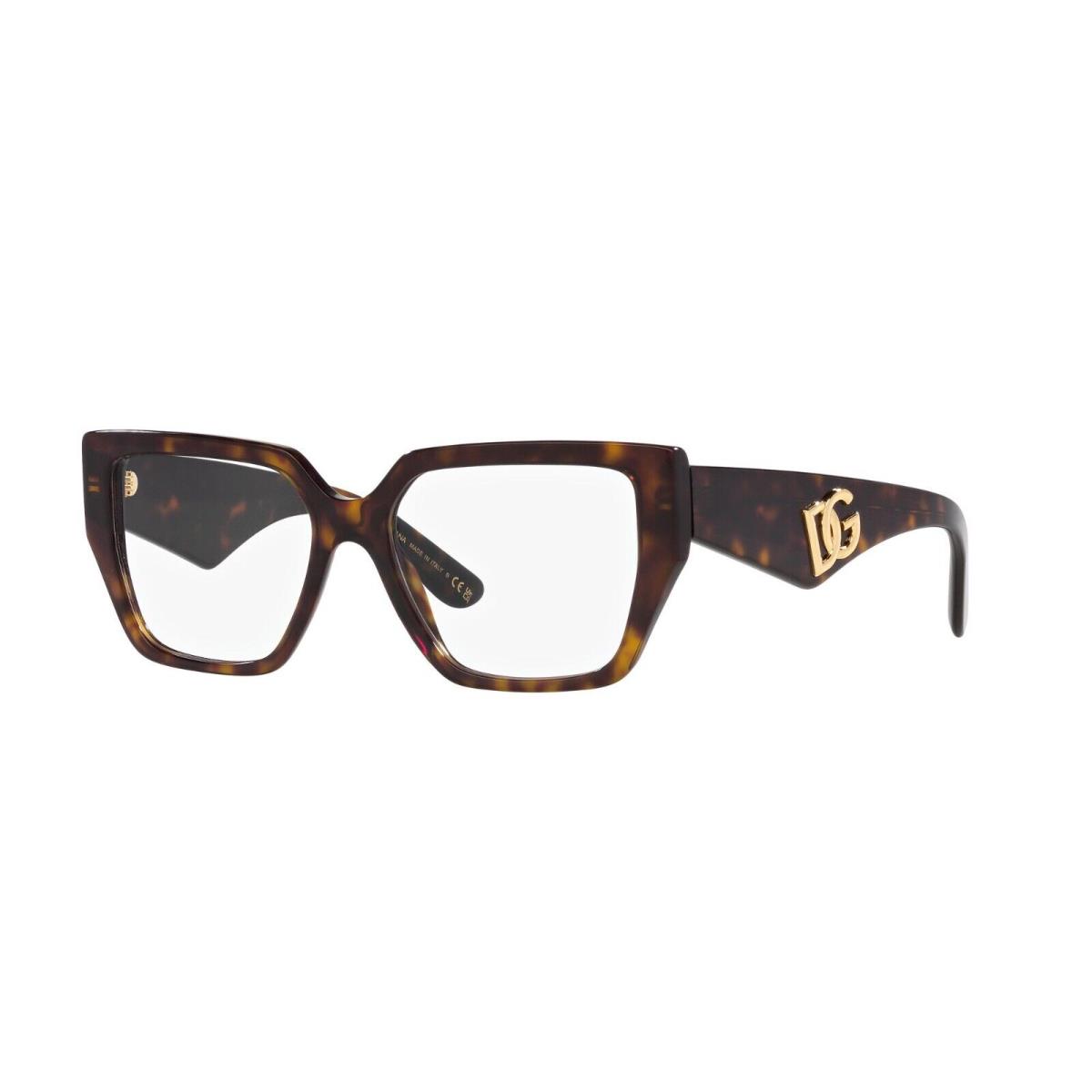 Dolce Gabbana DG 3373 Havana 502 Eyeglasses