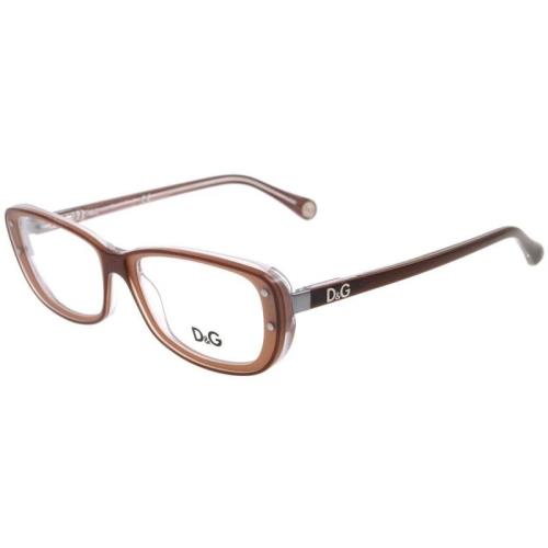 Dolce Gabbana Eyeglasses DG1226 1981 Brown Frames 50mm Rx-able Full Set ST