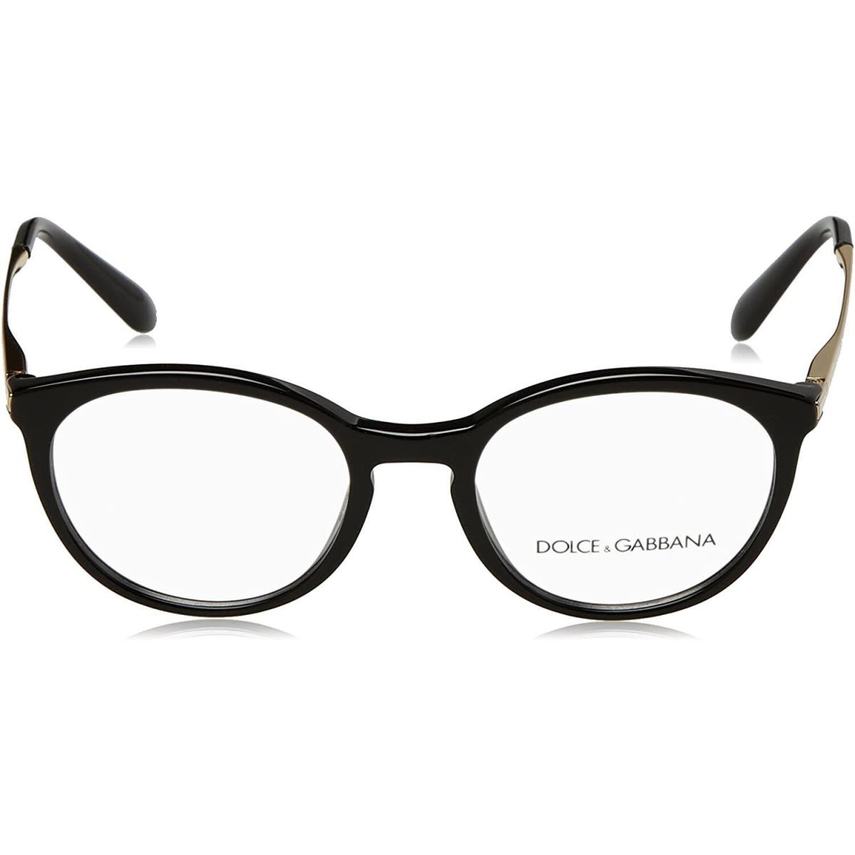 Dolce Gabbana Eyeglasses DG3242 501 50mm Black / Demo Lens