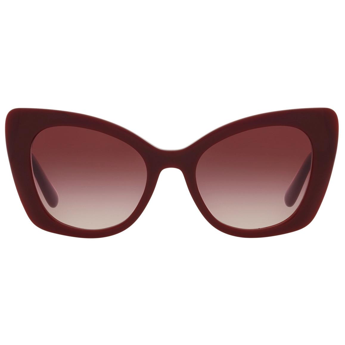 Dolce Gabbana DG4405 30918H 53 Burgundy/grey Violet Shaded Sunglasses