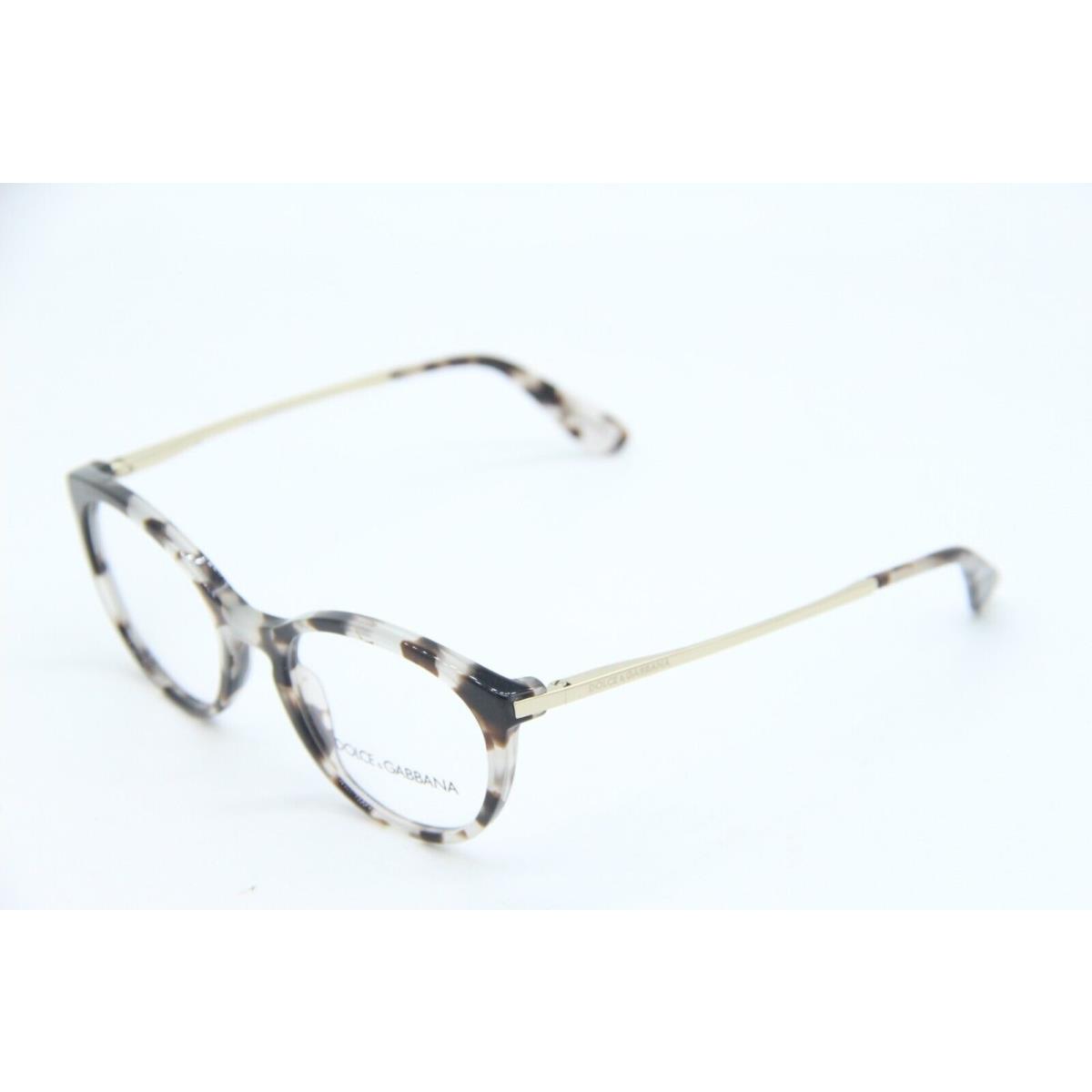 Dolce Gabbana DG 3242 2888 Brown Horn Gold Eyeglasses 50-18