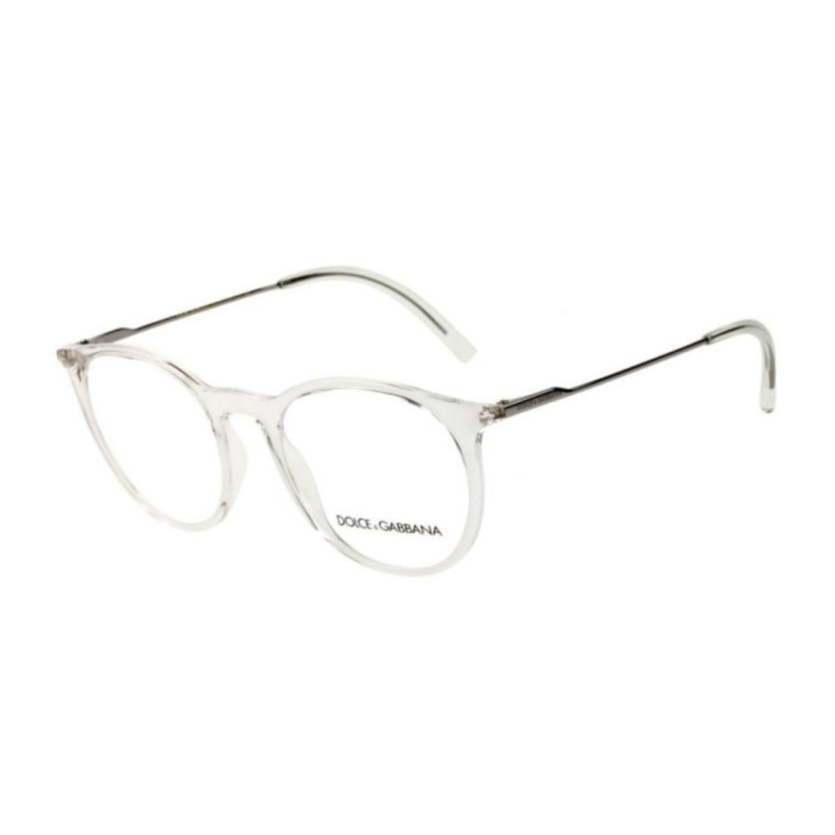 Dolce Gabbana Eyeglasses DG 5031 3133 51-19 140 Crystal Chrome Round Frame