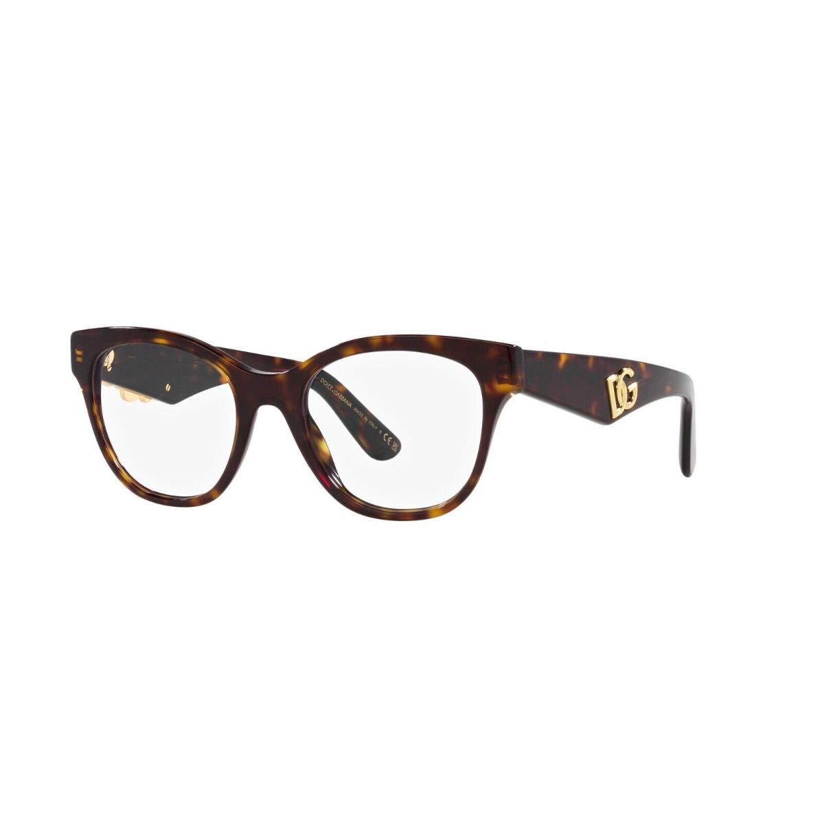 Dolce Gabbana DG 3371 Havana 502 Eyeglasses