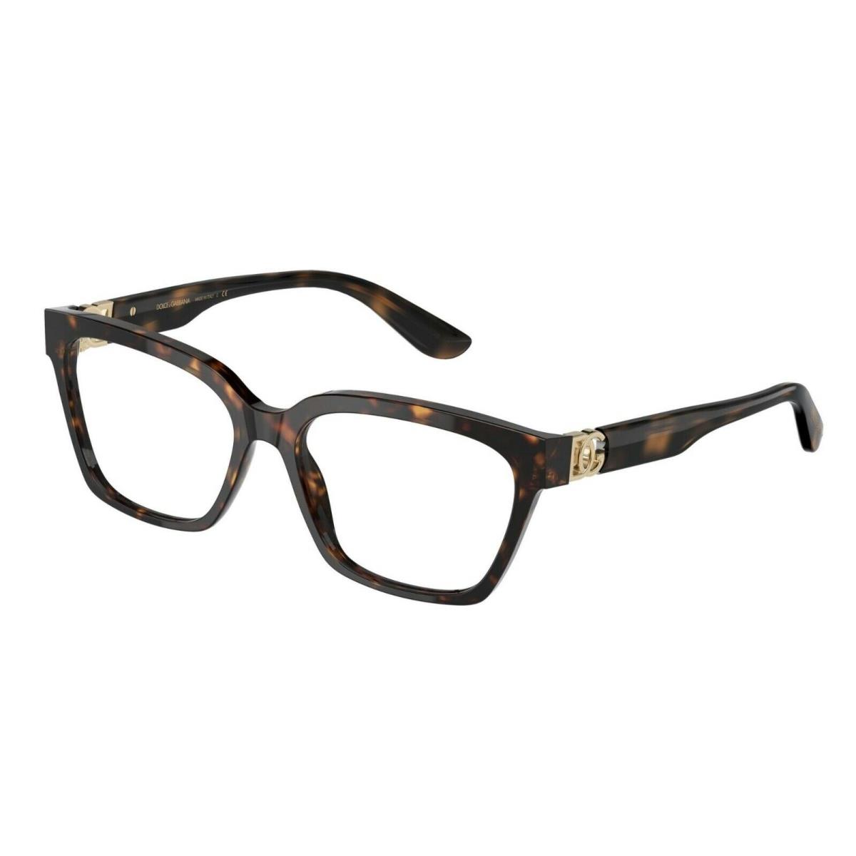 Dolce Gabbana DG 3343 Havana 502 Eyeglasses