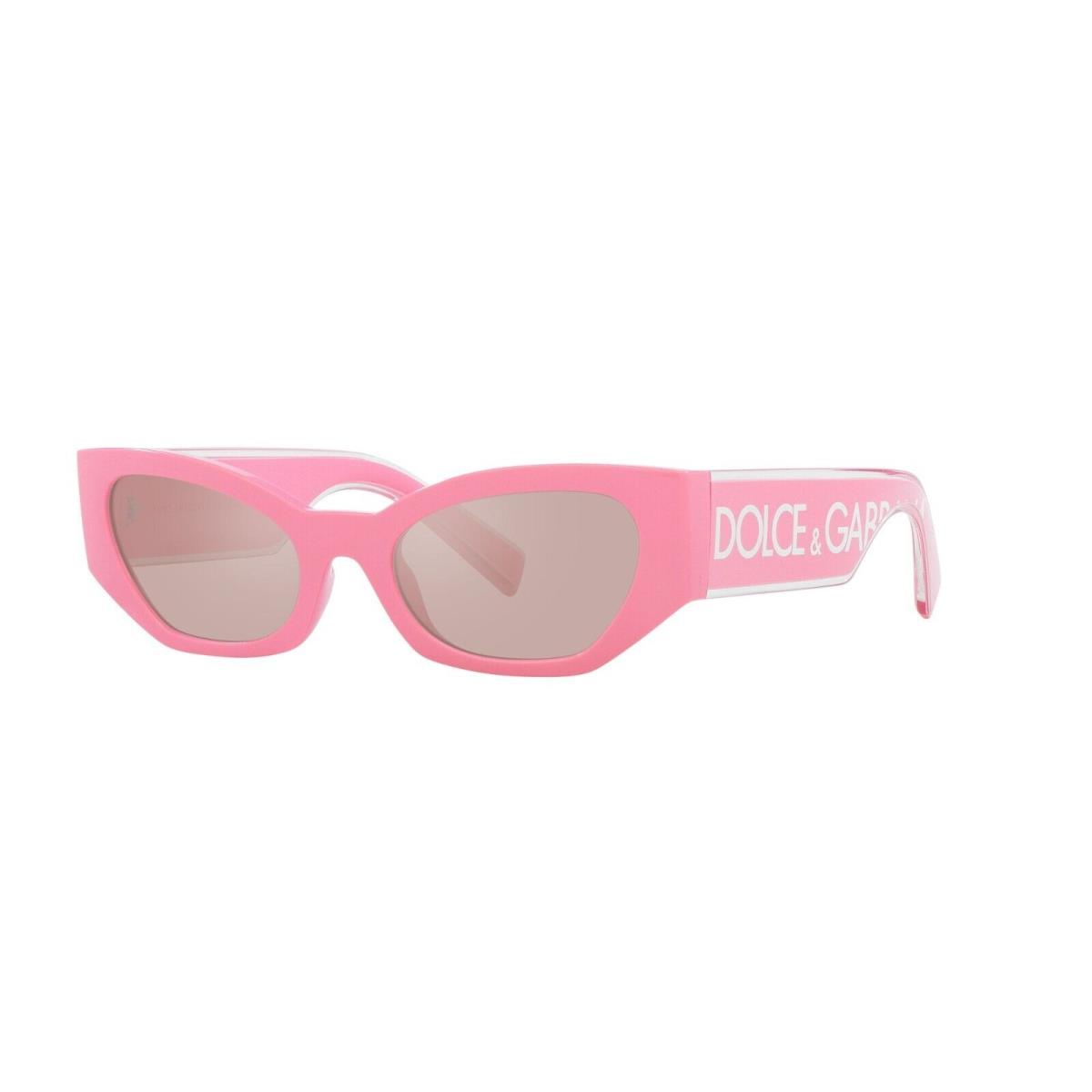 Dolce Gabbana DG 6186 Pink/light Pink Mirrored 3262/5 Sunglasses