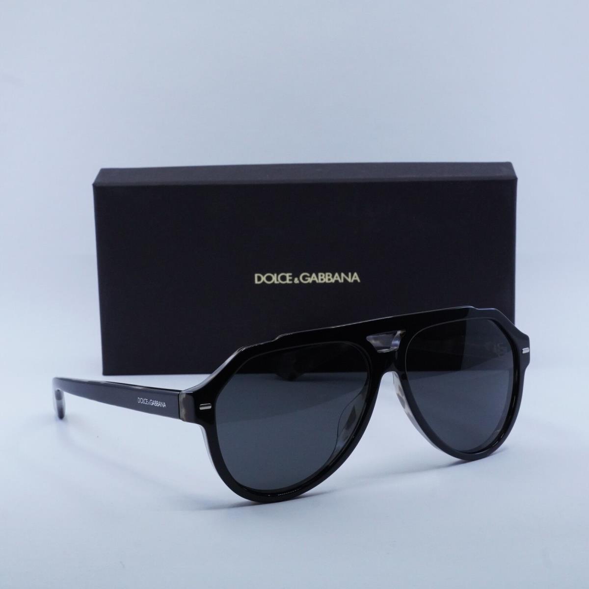 Dolce Gabbana DG4452 340387 Black On Grey Havana/dark Grey 60-13-145