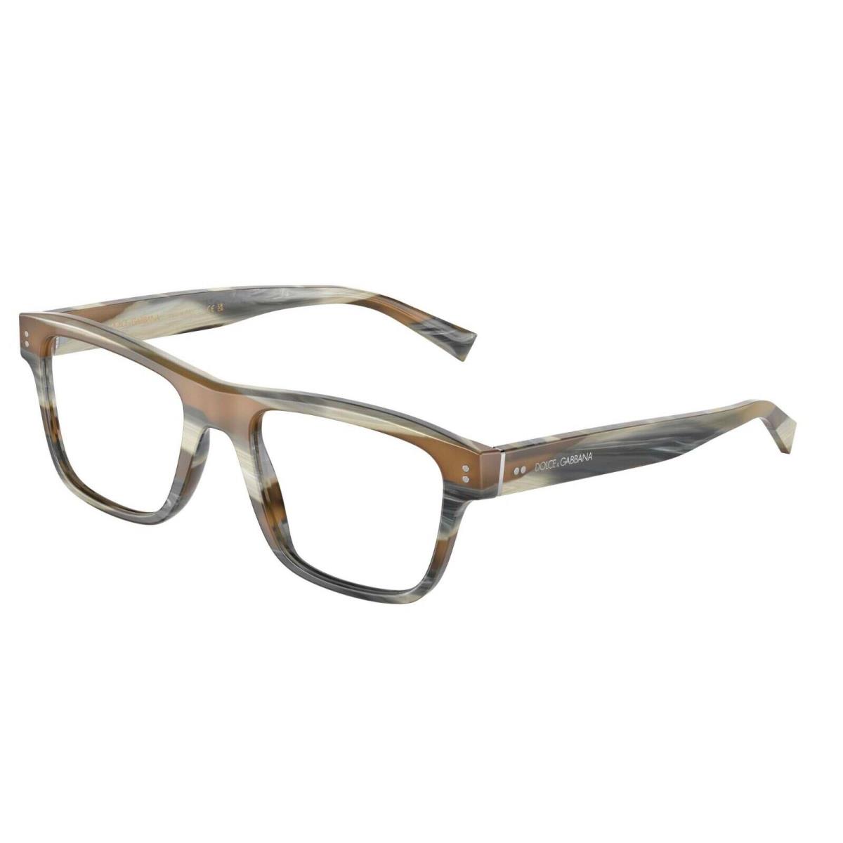 Dolce Gabbana DG 3362 Striped Grey Horn 3390 Eyeglasses