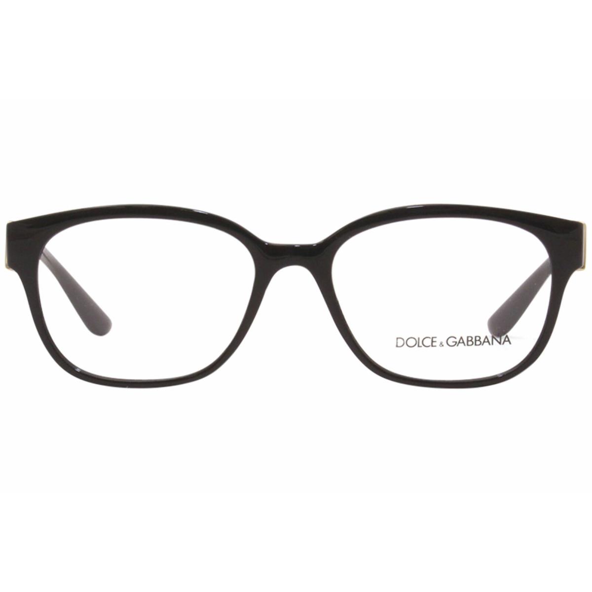 Dolce Gabbana DG5066 501 Eyeglasses Women`s Black Full Rim Optical Frame 54mm