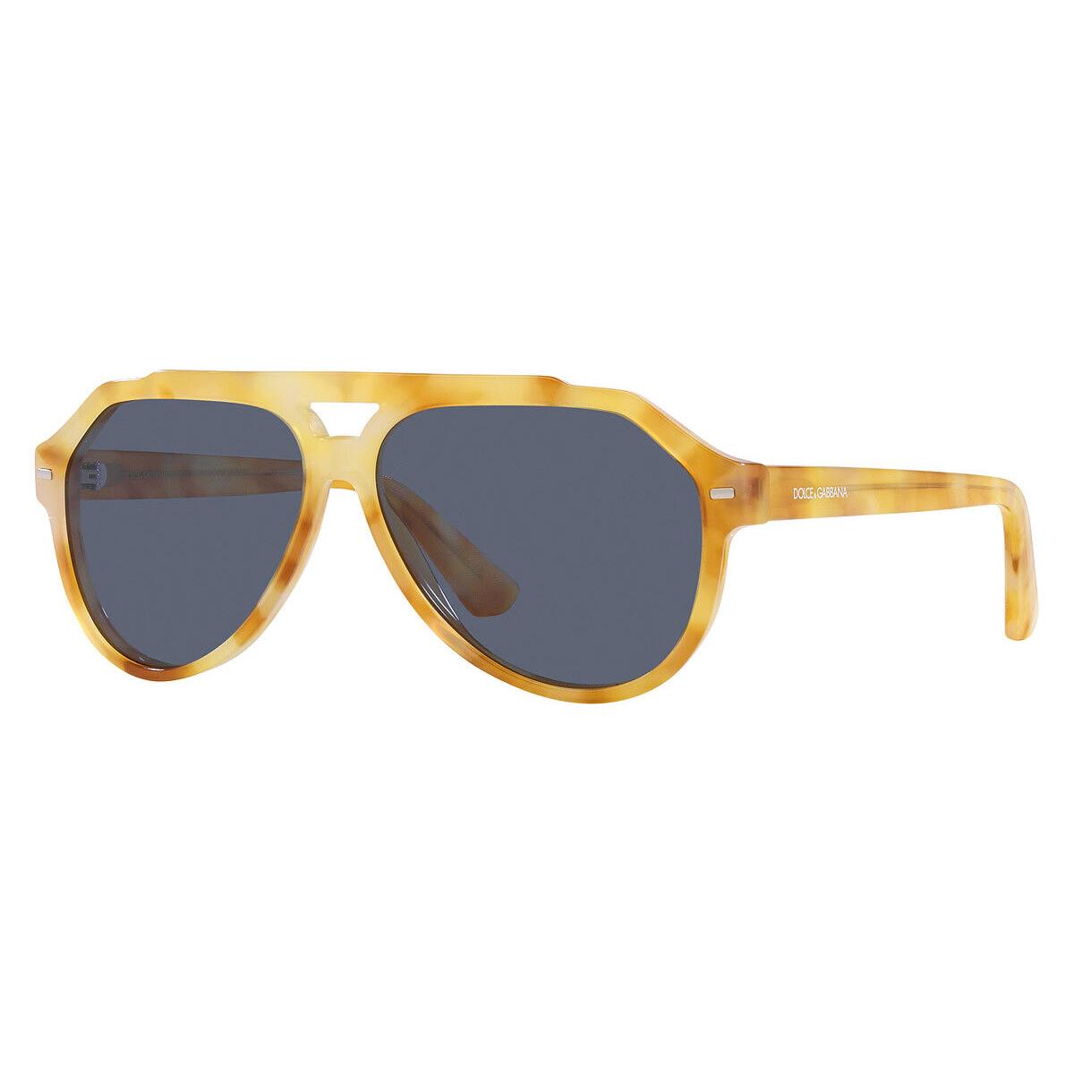 Dolce Gabbana Men`s 60mm Yellow Tortoise Sunglasses DG4452F-34222V-60