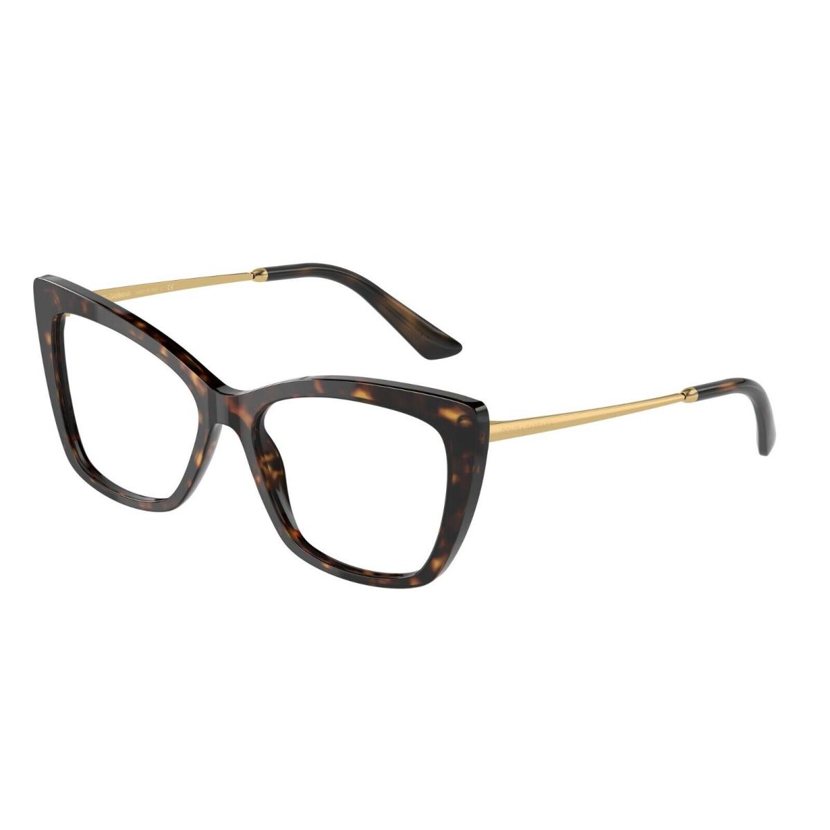 Dolce Gabbana DG 3348 Havana 502 Eyeglasses