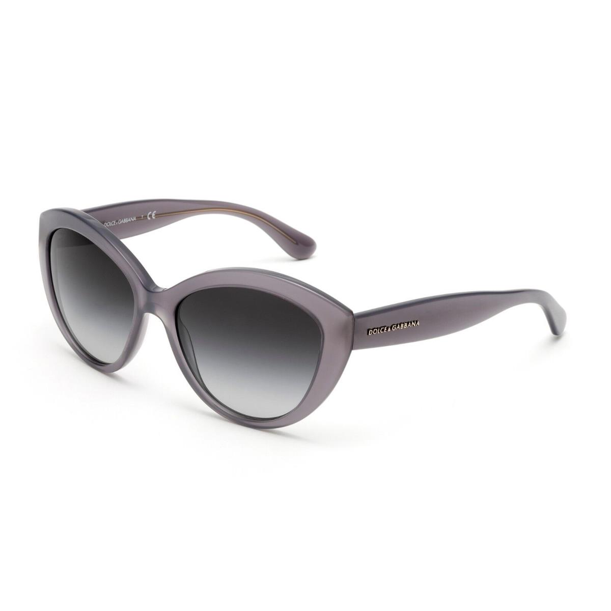Dolce Gabbana DG4239 DG 4239 2915/8G Cat Eye Opal Grey Grey Sunglasses
