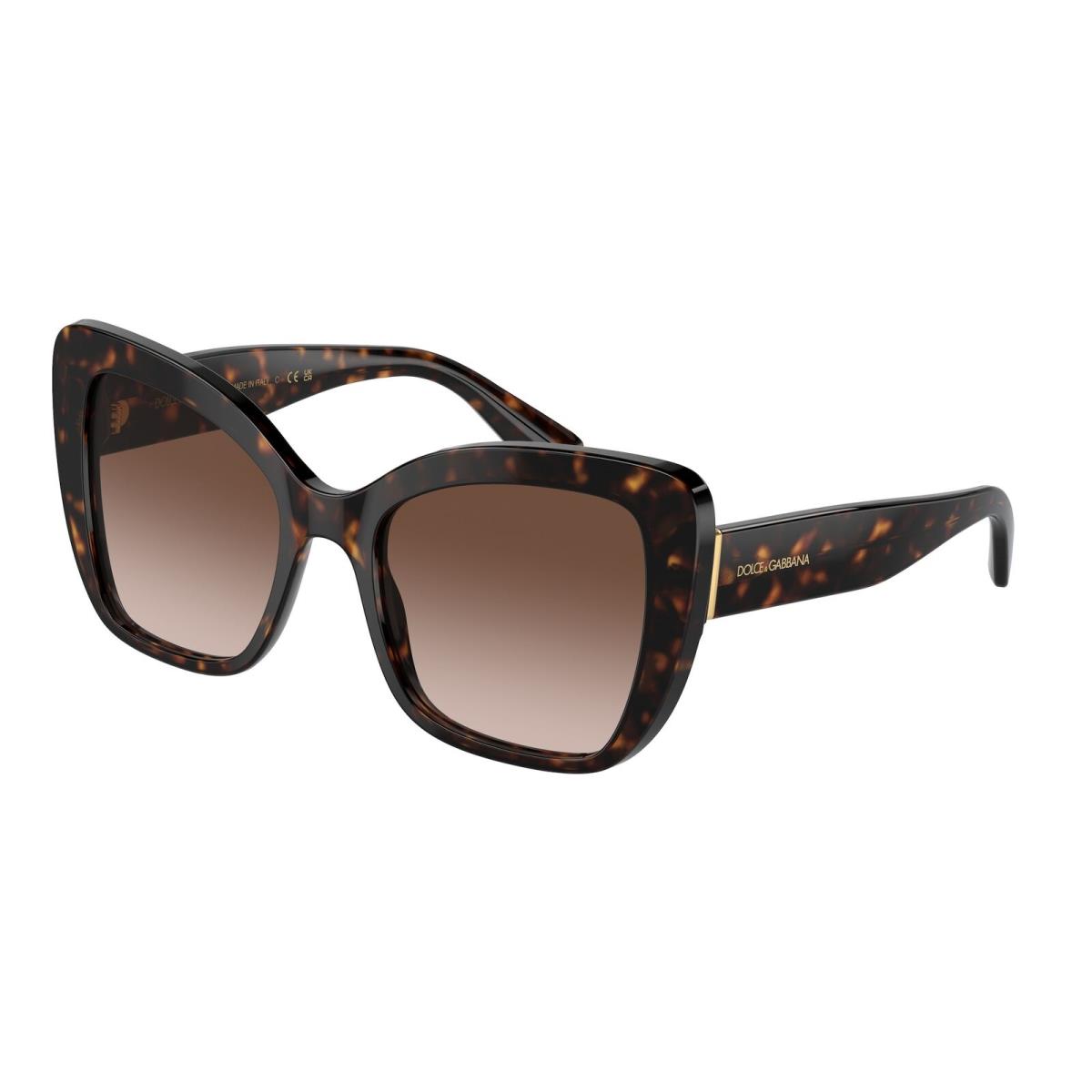 Dolce E Gabbana DG4348 502 13 Havana Brown Gradient Brown 54mm Womens Sunglasses