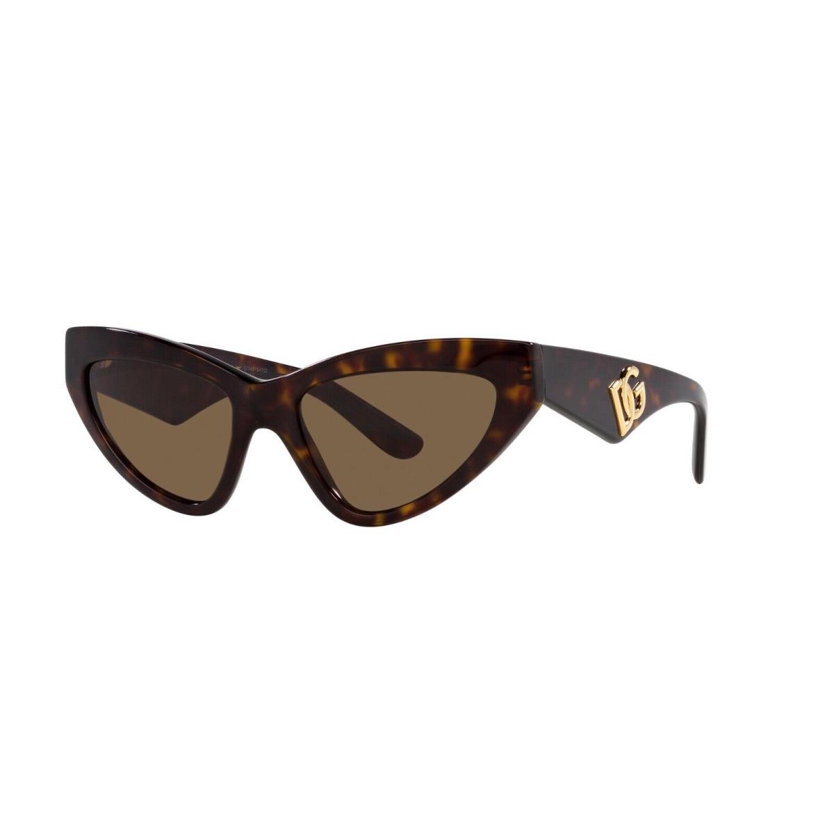 Dolce Gabbana DG 4439 Dark Havana/brown 502/73 Sunglasses