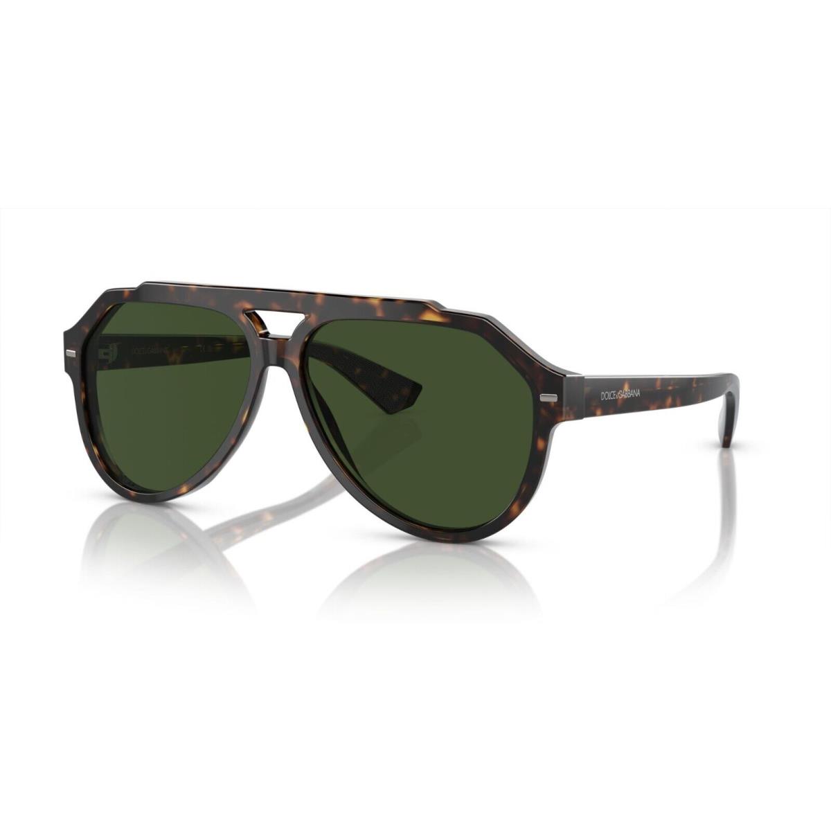 Dolce Gabbana DG 4452 Havana/dark Green 502/71 Sunglasses