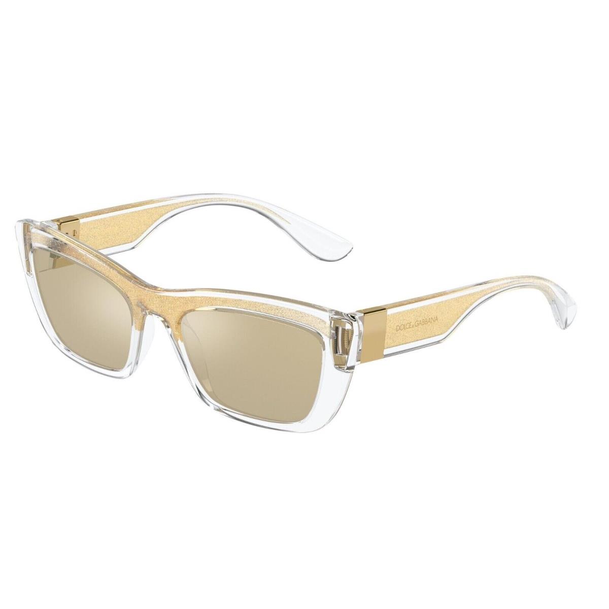 Dolce Gabbana DG 6171 Crystal Gold/yellow Gold Mirrored 3352/V9 Sunglasses