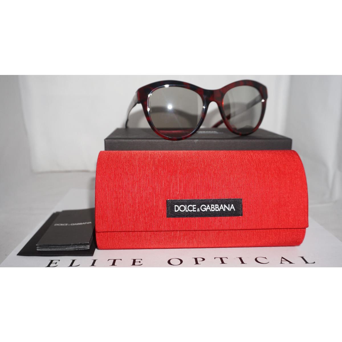 Dolce Gabbana D G Sunglasses Burgundi/light Grey DG 4243 28896G 53 19 140