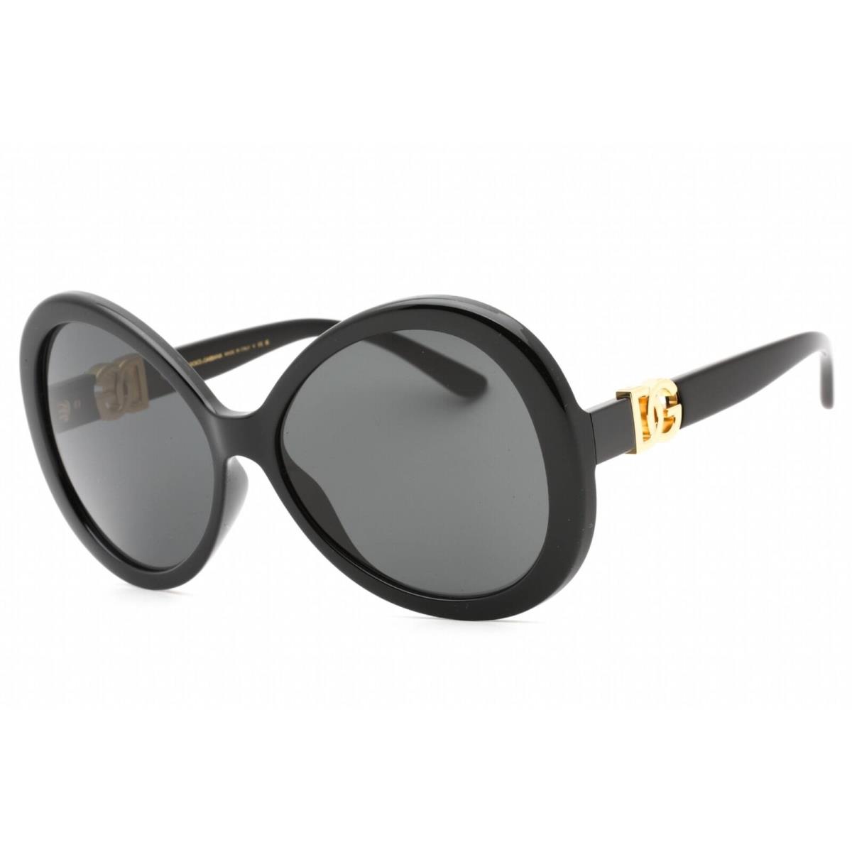 Dolce Gabbana Women`s Sunglasses Black Frame Dark Grey Lens 0DG6194U 501/87