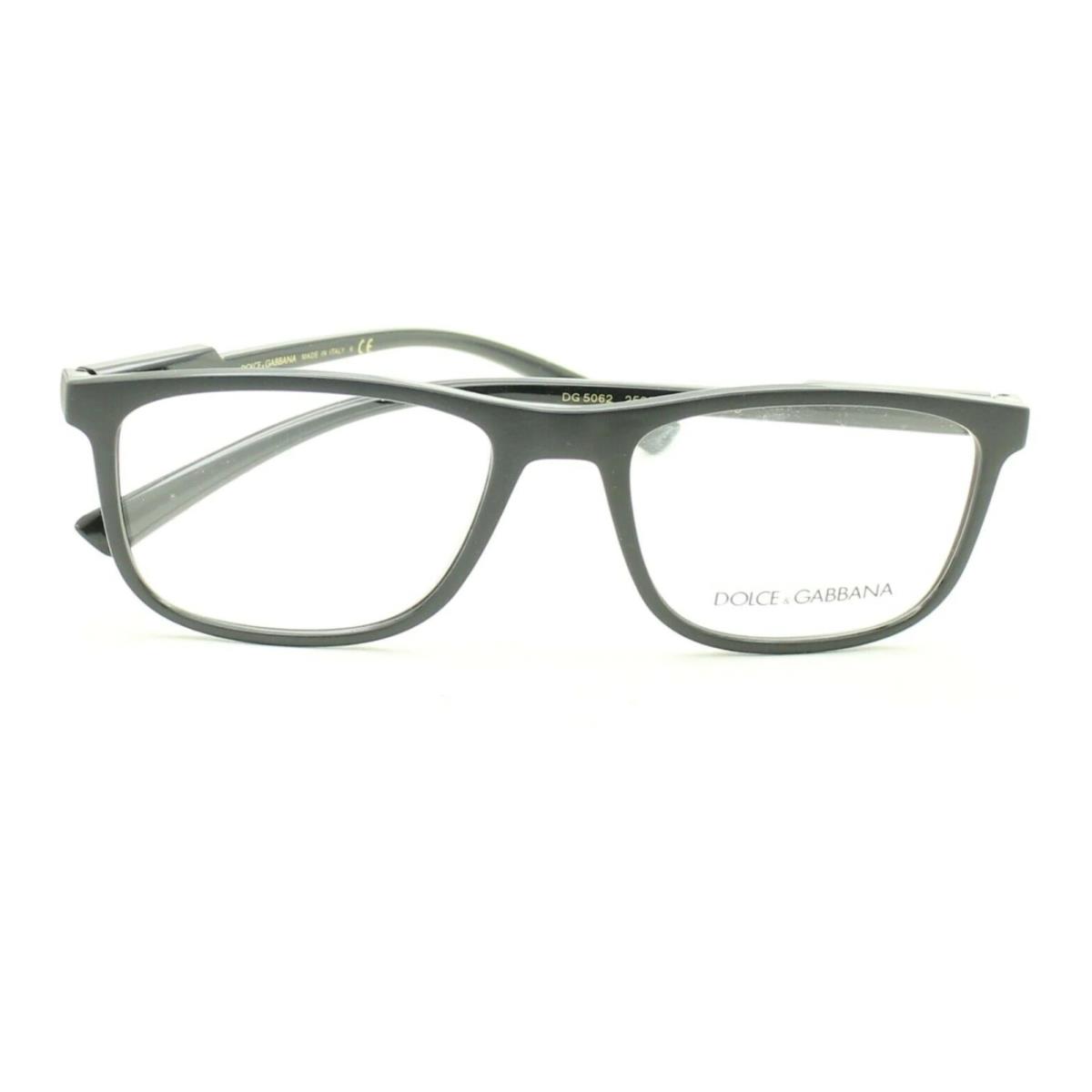 Dolce Gabbana Eyeglasses DG 5062 2525 55-19 145 Matte Black Rectangular Frames