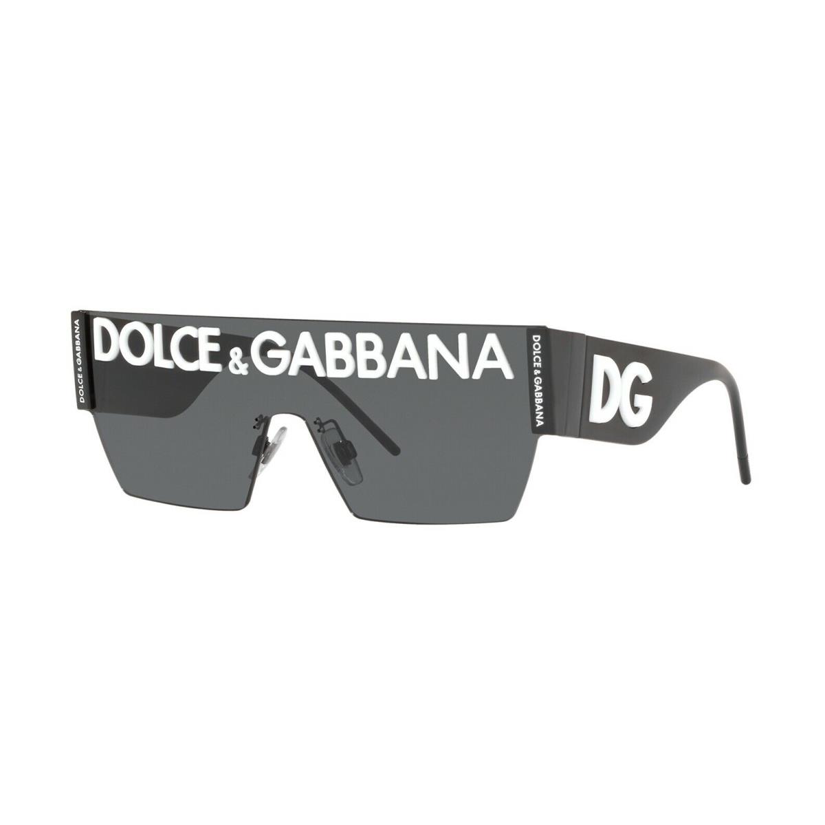 Dolce Gabbana Logo DG 2233 Black/grey 01/87 Sunglasses