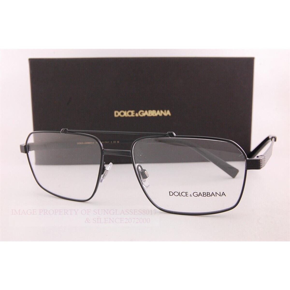 Dolce Gabbana Eyeglass Frames DG 1345 1106 Matte Black 56mm