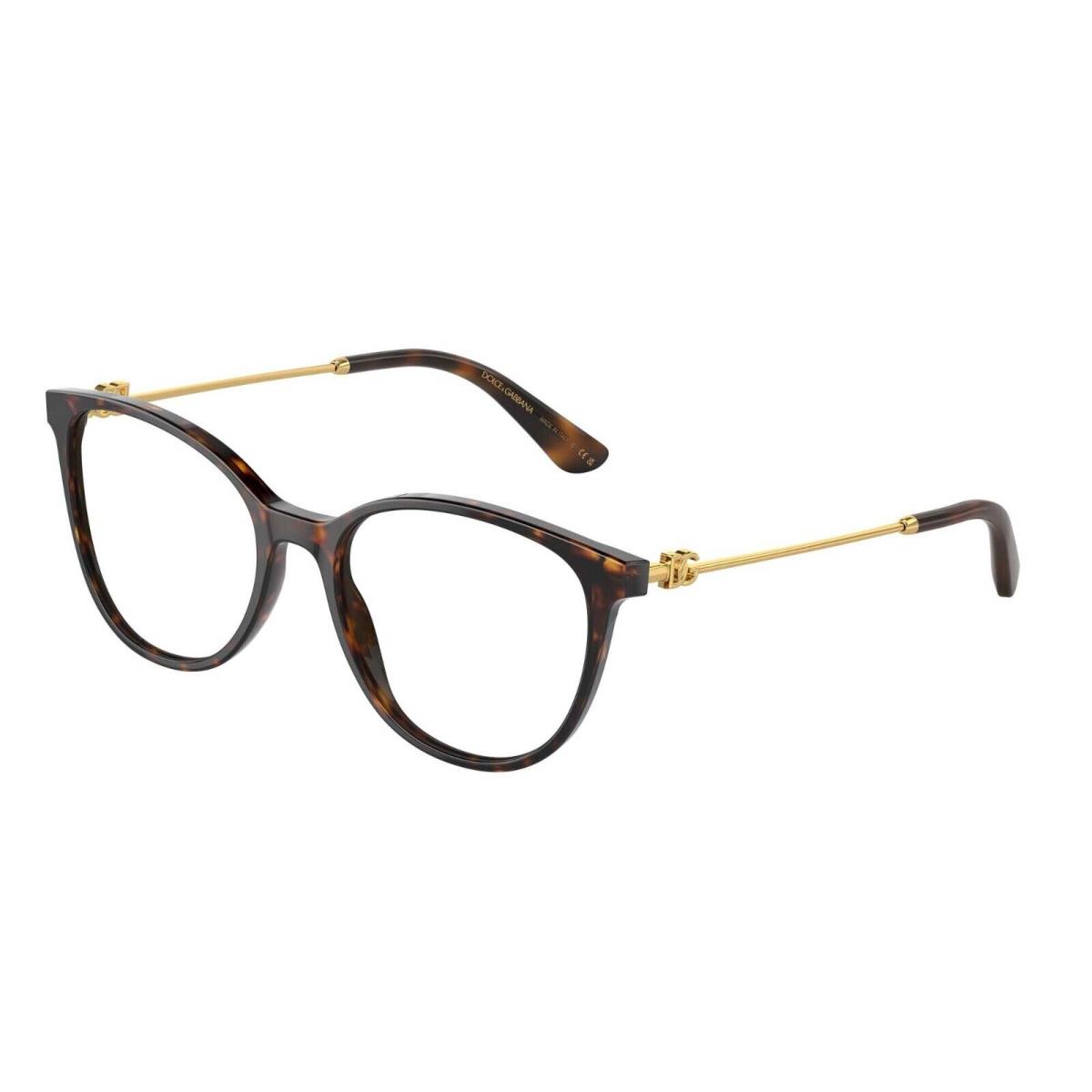 Dolce Gabbana DG 3363 Havana 502 Eyeglasses