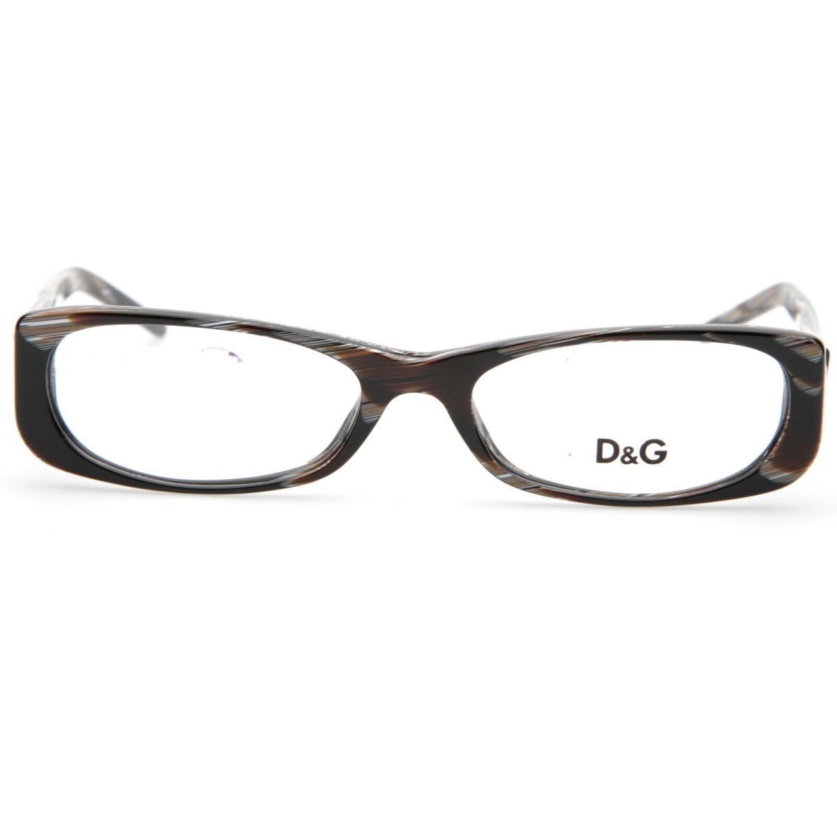 Dolce Gabbana D&g 1140 D G Dolce Gabbana DG1140 569 Striped Brown Eyeglasses D G 1140 51-17-140mm