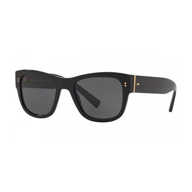 Dolce Gabbana DG4338 501/87 Black/dark Grey 52-20-140 Sunglasses