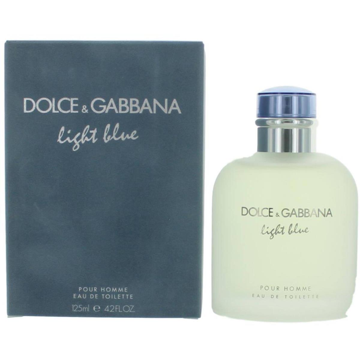 Dolce Gabbana Men`s Eau De Toilette Spray Light Blue Masculine Scent 4.2 oz