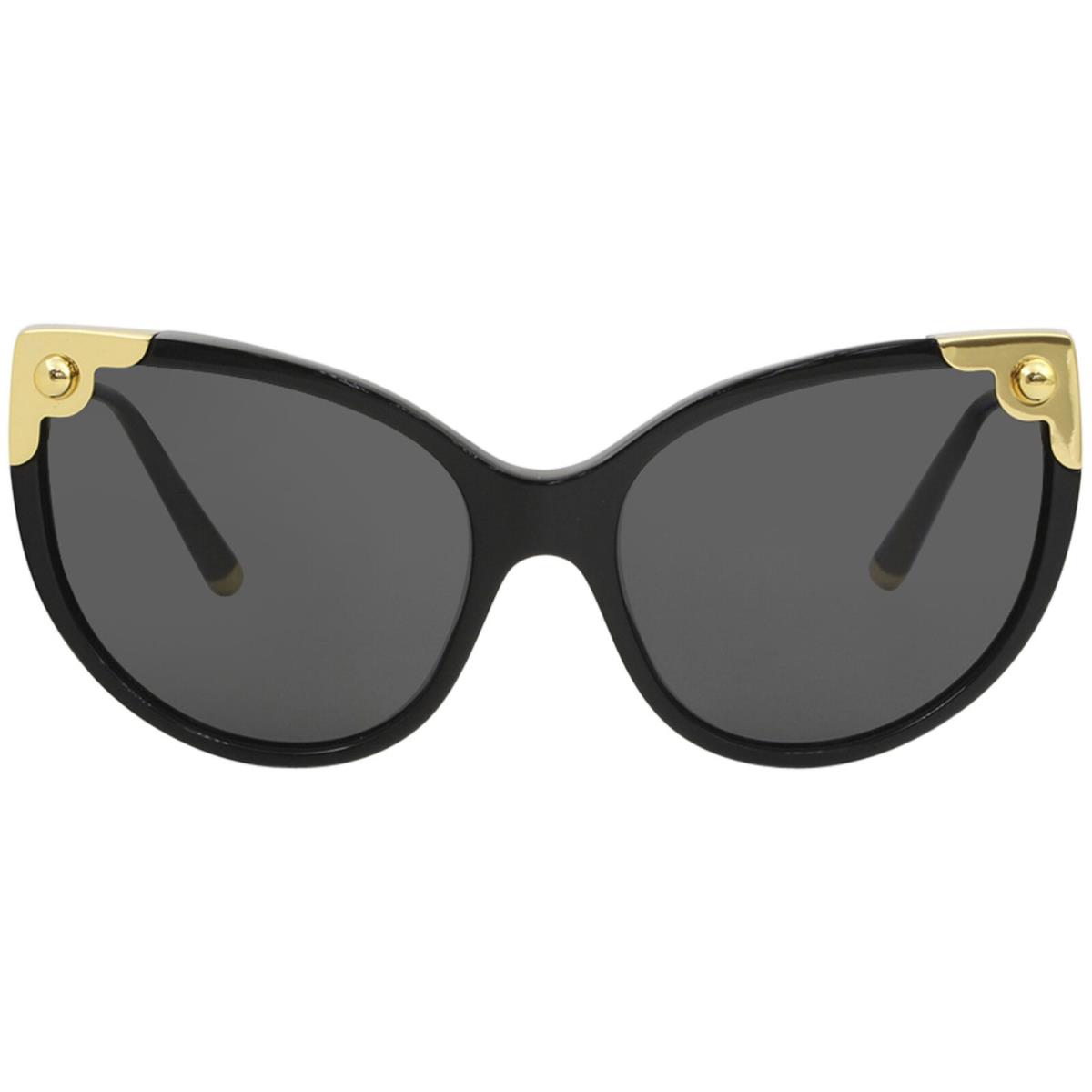 Dolce Gabbana Women`s D G DG4337 DG/4337 501/87 Black Cat Eye Sunglasses 60mm