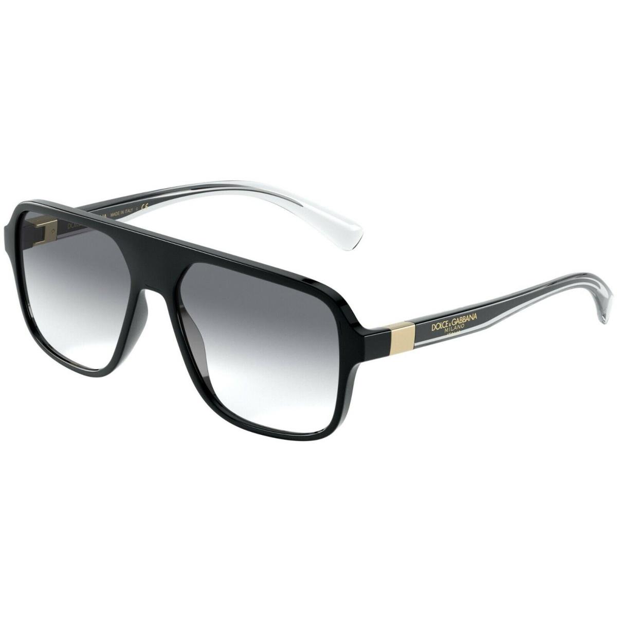 Dolce Gabbana Step Injection DG 6134 Black/grey Shaded 675/79 Sunglasses