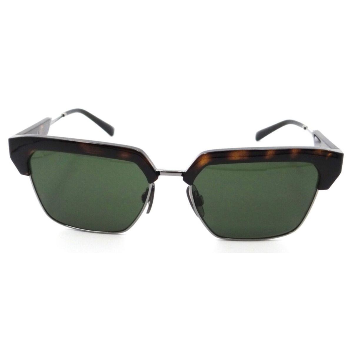 Dolce Gabbana Sunglasses DG 6185 502/71 55-17-145 Havana / Dark Green Italy