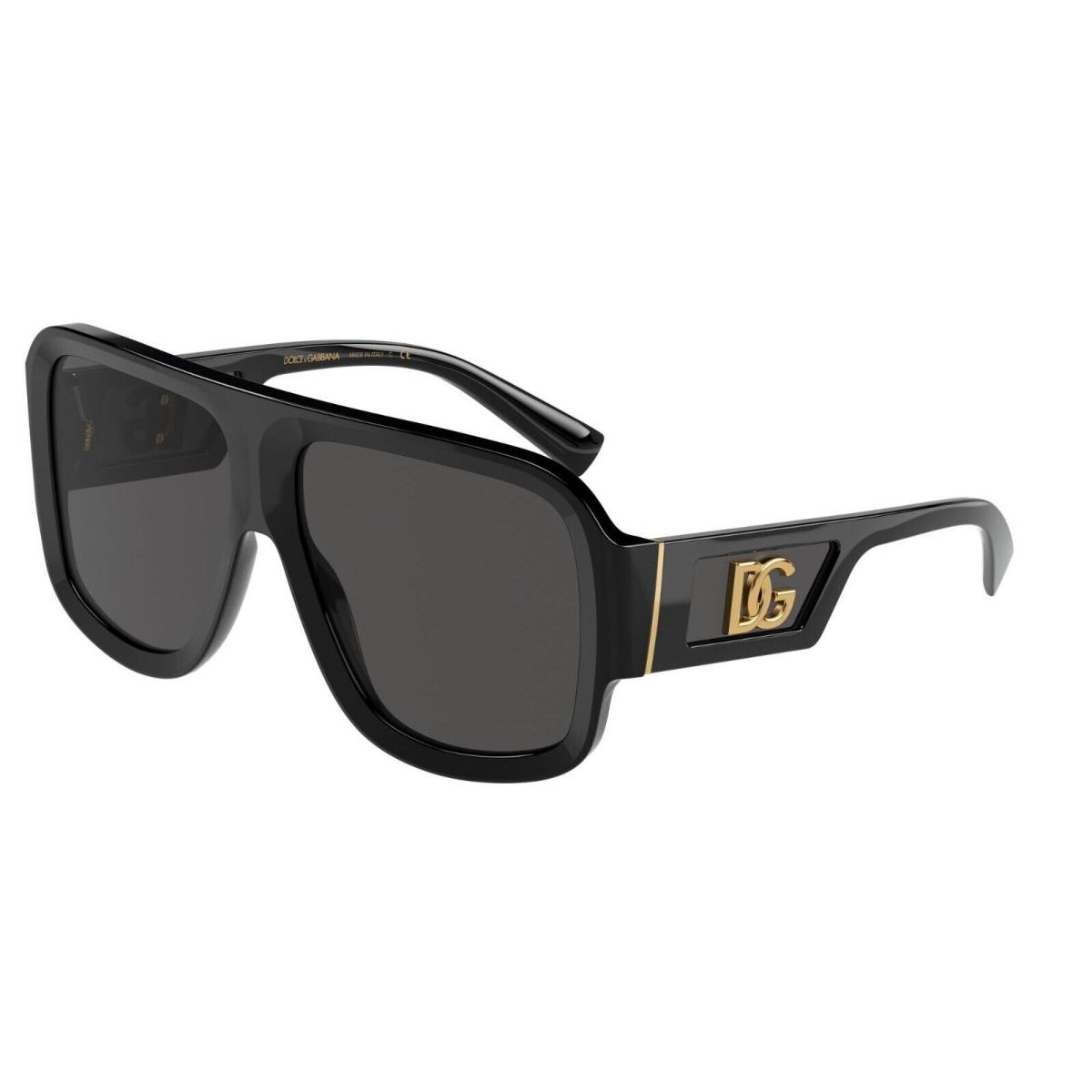 Dolce Gabbana DG 4401 Shiny Black/grey 501/87 Sunglasses