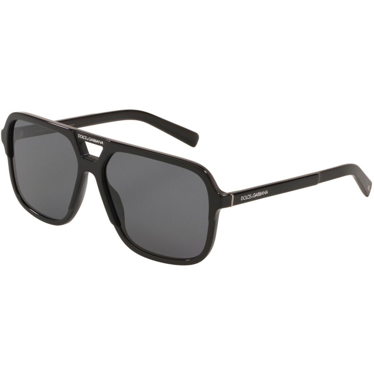 Dolce Gabbana Angel DG 4354 Matte Black/grey Polarized 1934/81 Sunglasses