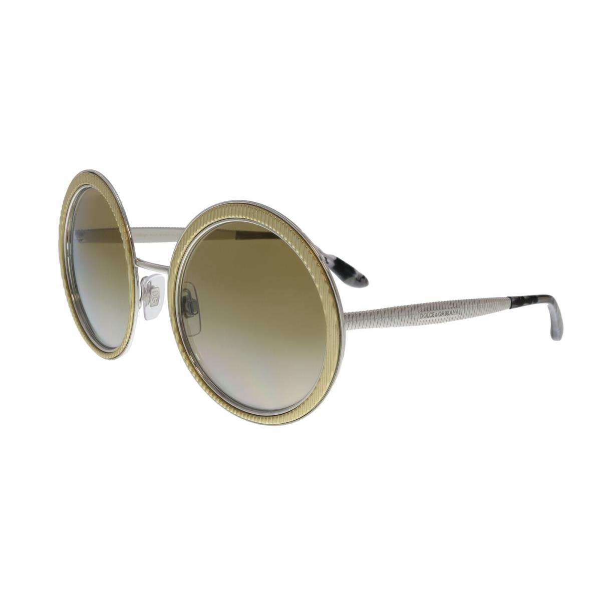 Dolce Gabbana DG2179 13136E Gold Round Sunglasses