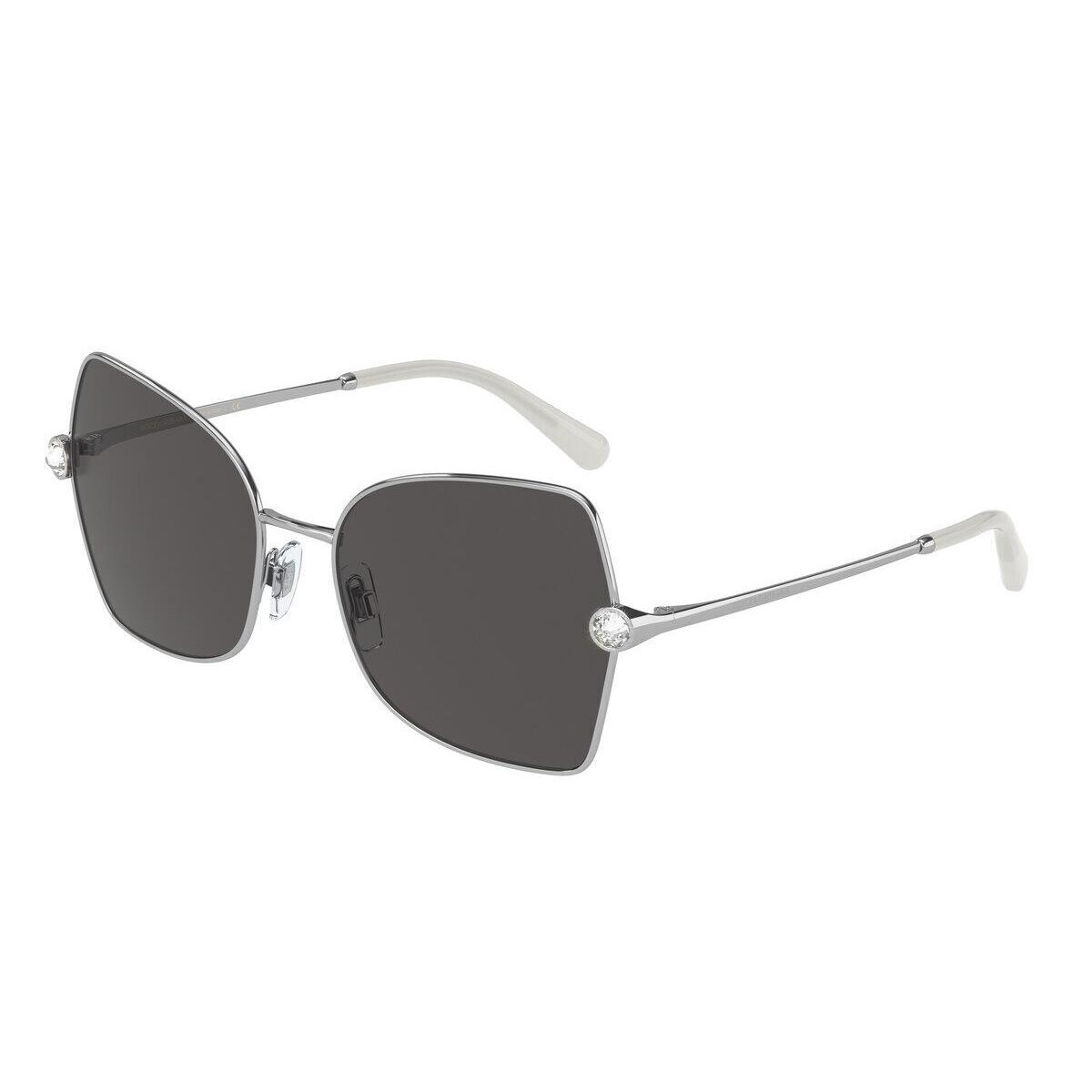 Dolce Gabbana DG2284B-05-87-57 Silver Sunglasses