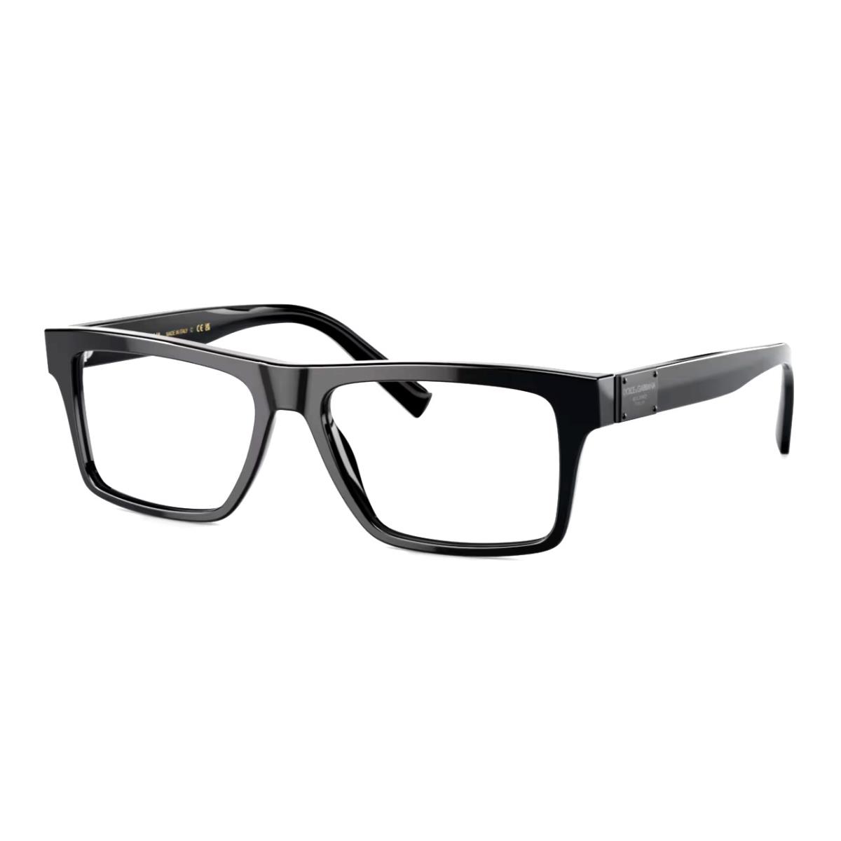 Dolce Gabbana Eyeglasses DG 3368 501 54-16 145 Black Rectangular Frames