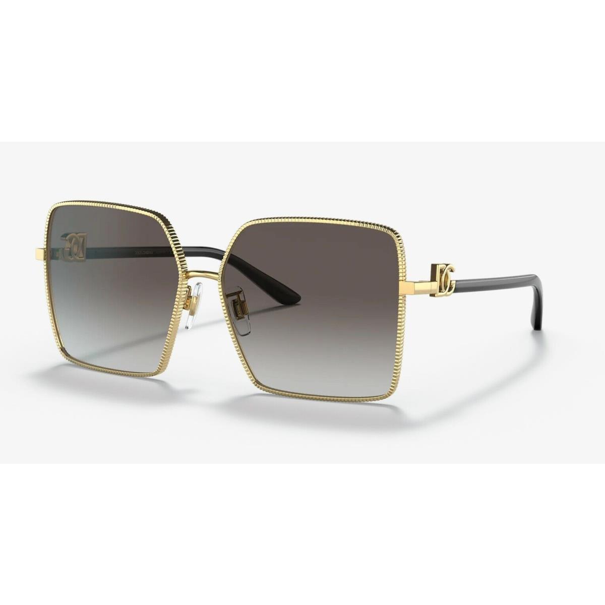 Dolce Gabbana DG 2279 Gold/grey Black Shaded 02/8G Sunglasses