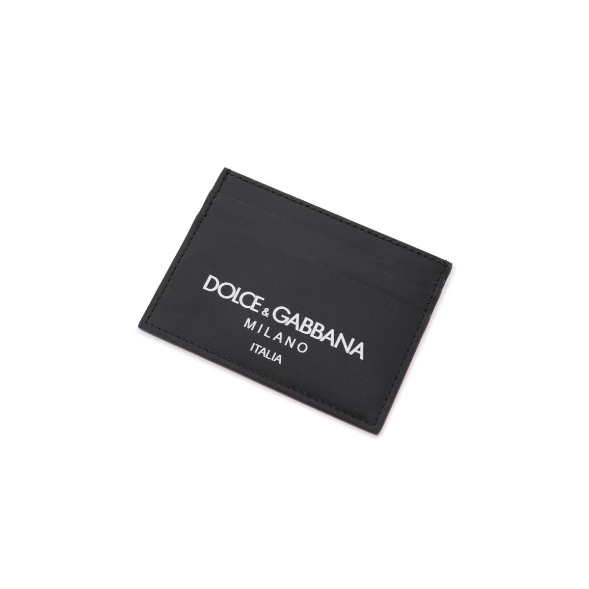 Dolce Gabbana Logo Leather Cardholder