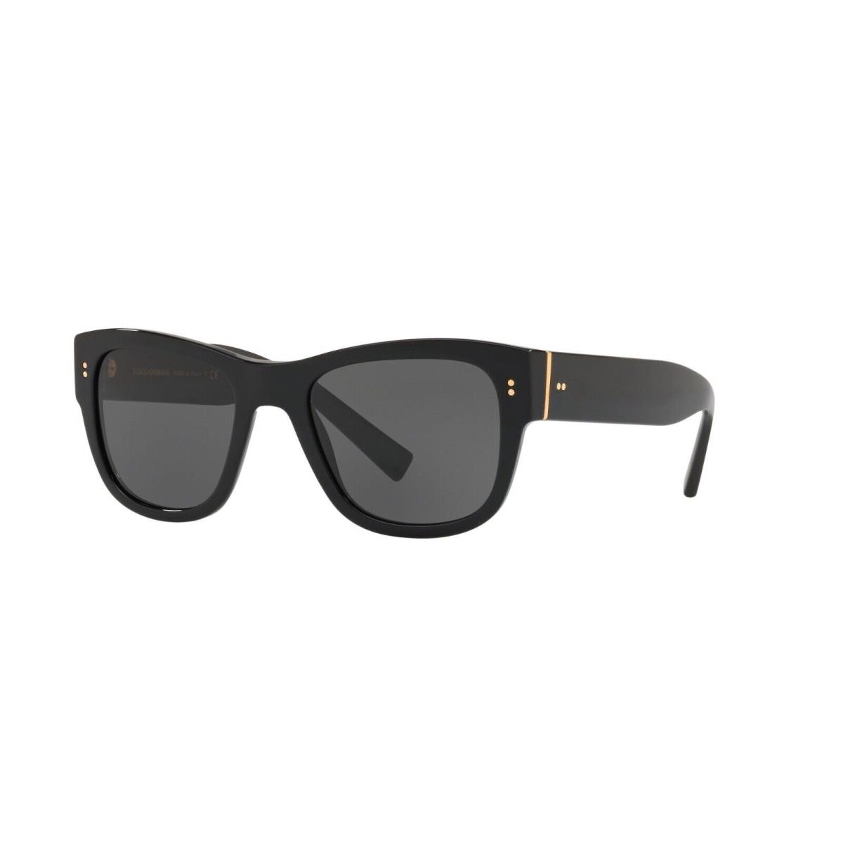 Dolce Gabbana Soul DG 4338 Shiny Black/grey 501/87 Sunglasses