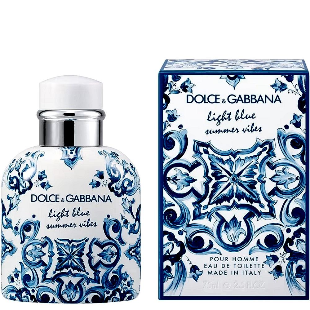 Light Blue Summer Vibes Dolce Gabbana Eau DE Toilette Spray Men 2.5 oz / 75 ml