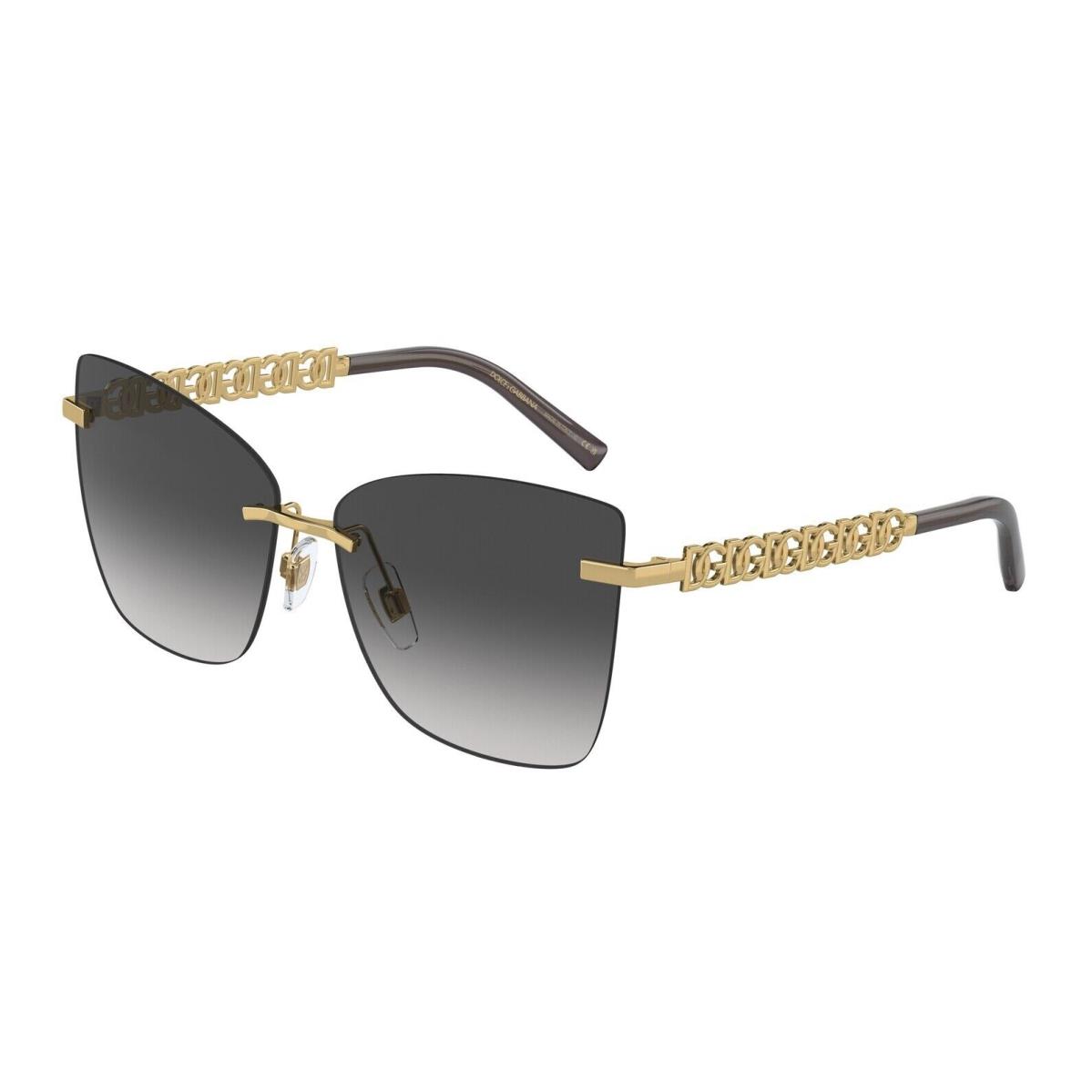 Dolce Dolce & Gabbana DG2289 Gabbana DG2289 02/8G Gold-grey Gradient Womens Sunglasses 59MM