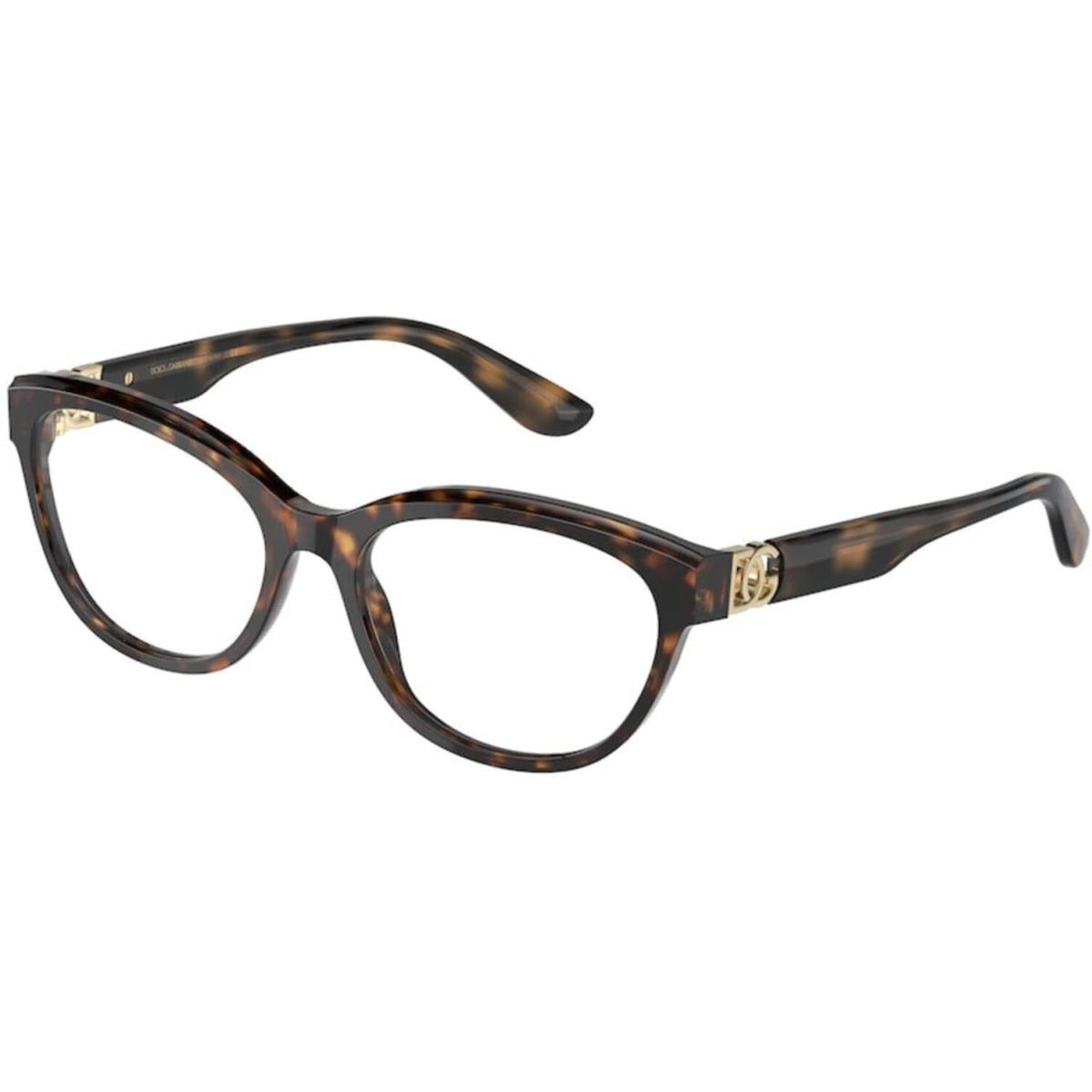 Dolce Gabbana DG 3342 502 Havana Eyeglasses 55/17/140