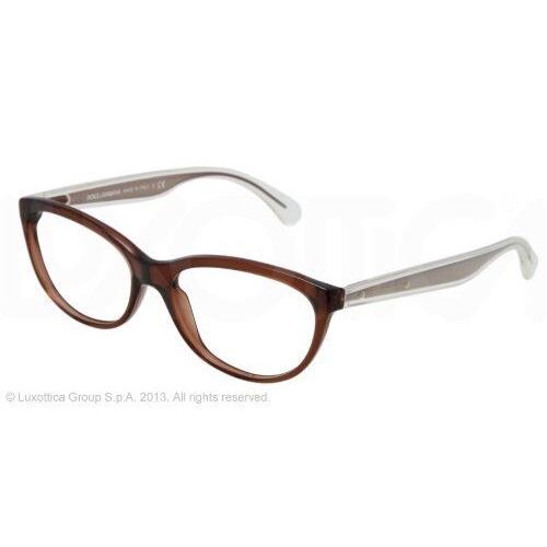 Dolce Gabbana D G Womens Eyeglasses 3141 2542 Brown Frame