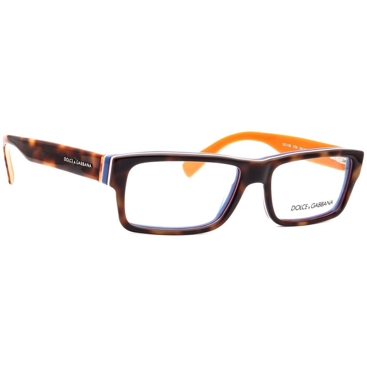 Dolce Gabbana Eyeglasses DG 3180 2765 Havana/multilayer/orange 54 16 140