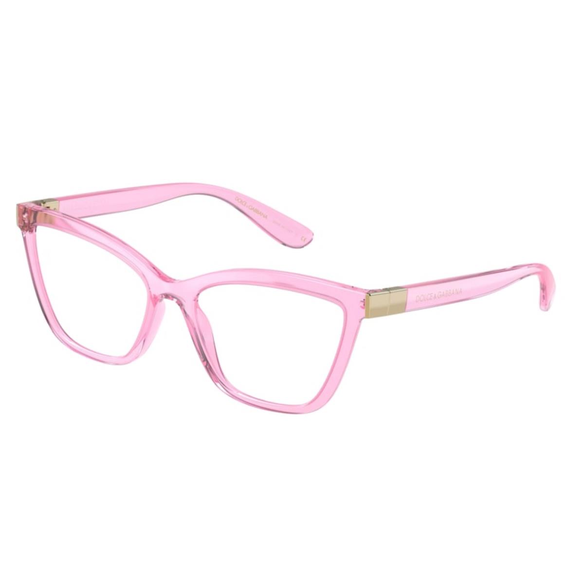 Dolce Gabbana Eyeglasses DG 5076 3097 55-17 140 Crystal Pink Gold Frames