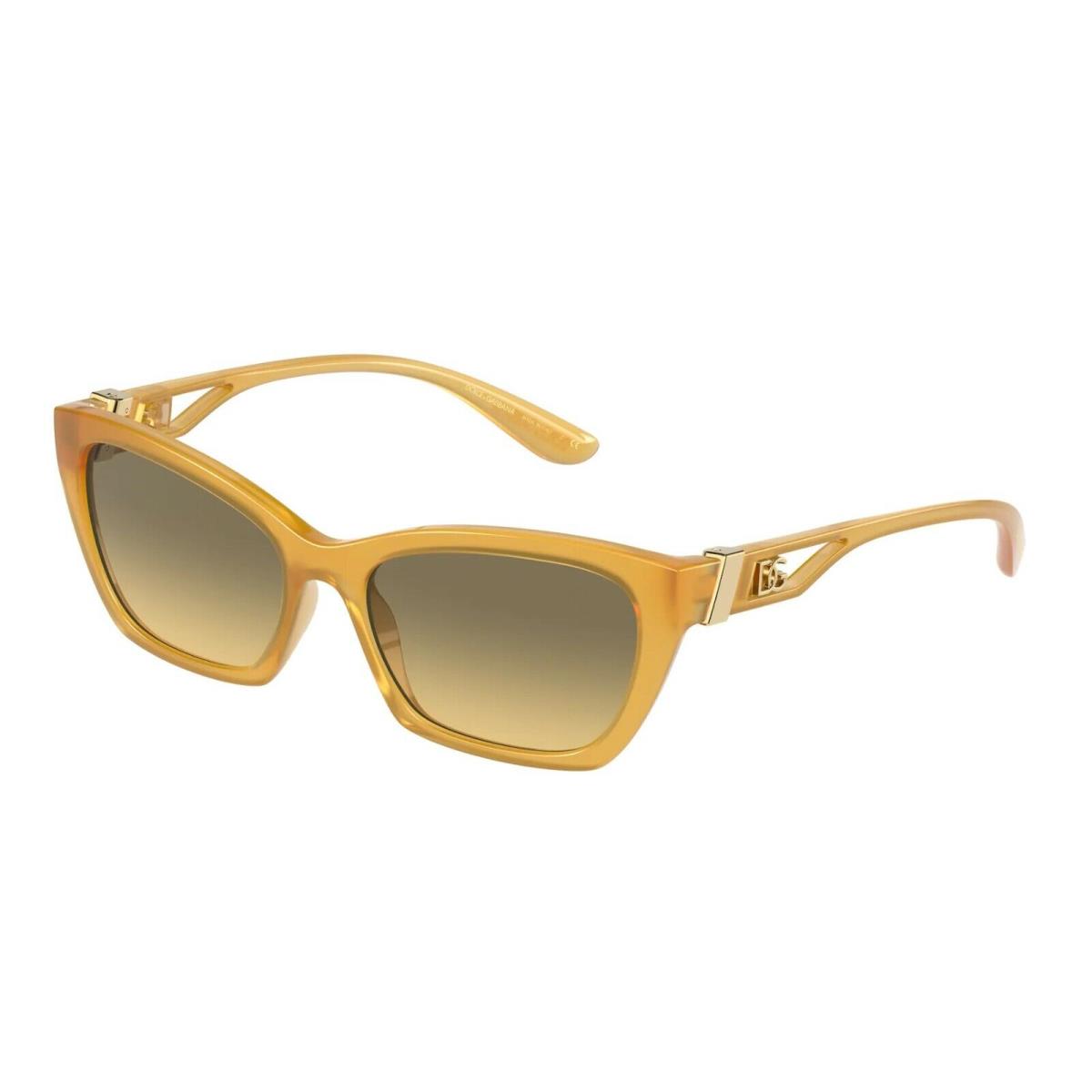 Dolce Gabbana Monogram DG 6155 Yellow/grey Yellow Shaded 3283/11 Sunglasses